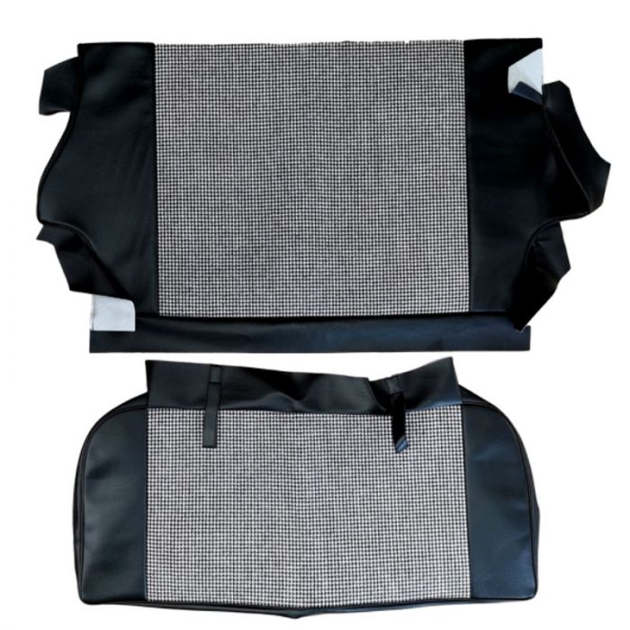 Rear Seat Cover Kit - Houndstooth - Mini 73-80