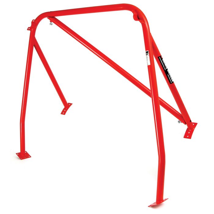 RED - RHD detachable diagonal Rear Roll Cage