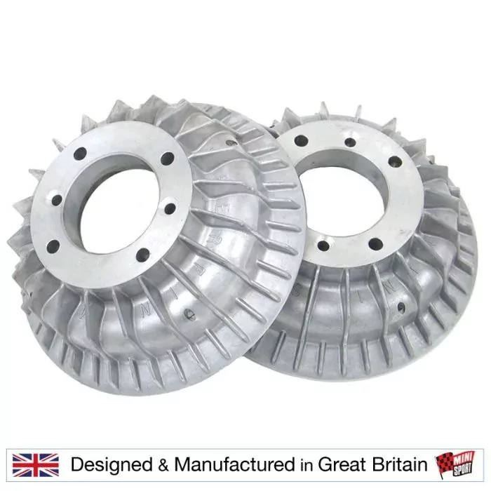 Mini Sport Superfin Mini alloy brake drums - for classic Mini