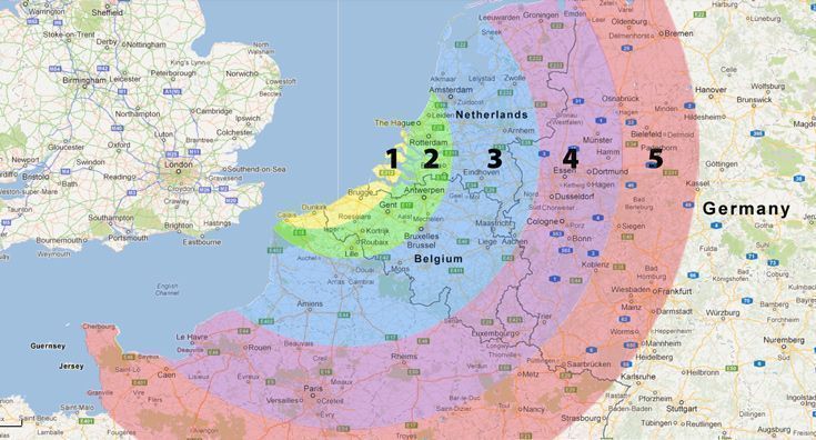 Mini Sport Euro Van Delivery Map