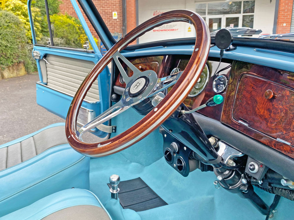 The original-type terminal on a Braided Mini Wiring Loom.